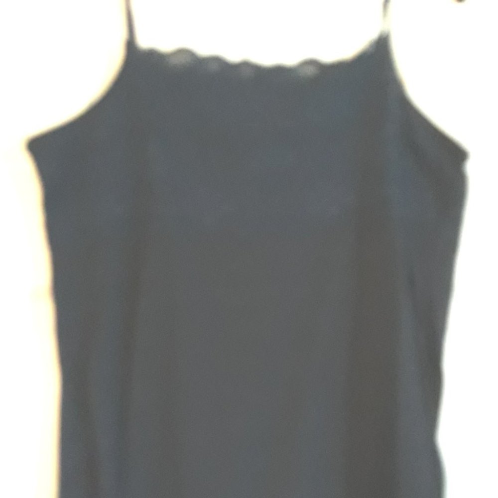 DARK NAVY BLUE Poly Rayon Camisole Top Sz 10-12 ML
